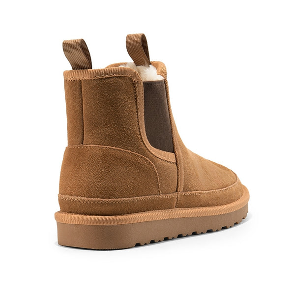 Bruno Marc Men's Non Slip Suede Chelsea Boots