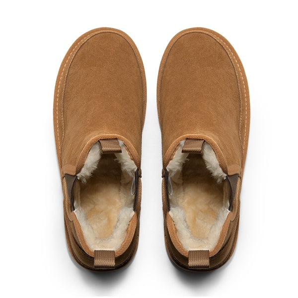 Bruno Marc Men's Non Slip Suede Chelsea Boots