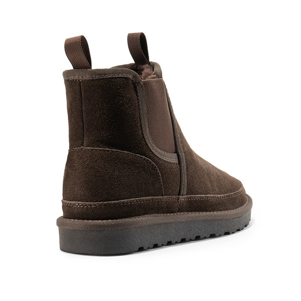 Bruno Marc Men's Non Slip Suede Chelsea Boots