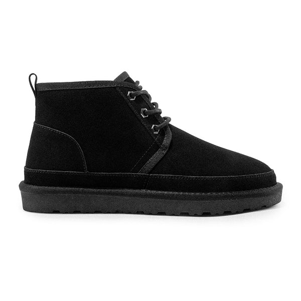 Bruno Marc Men's Suede Fur Snow Boots