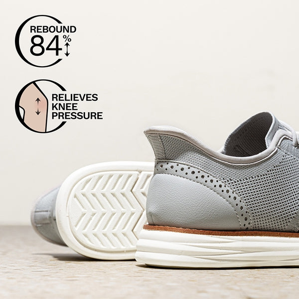 Bruno Marc Men’s Breathable Knitted Oxford Sneakers