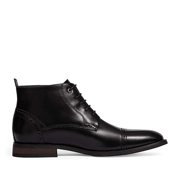 Bruno Marc Men's Classic Cap Toe Oxford Ankle Boots
