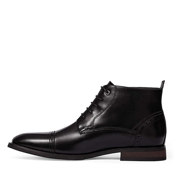 Bruno Marc Men's Classic Cap Toe Oxford Ankle Boots