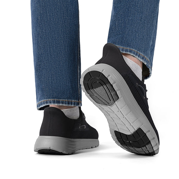 Bruno Marc Men’s Breathable Knit Slip-On Sneakers