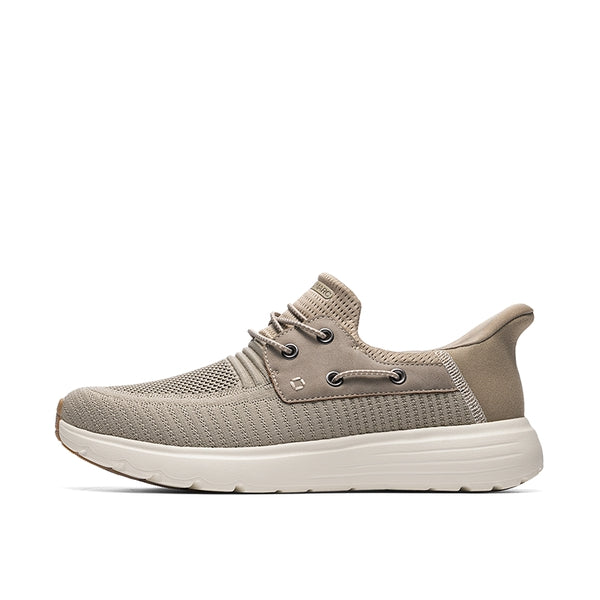 Bruno Marc Men’s Breathable Knit Slip-On Sneakers