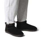 Bruno Marc Men’s Suede Faux Fur Winter Boots