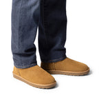 Bruno Marc Men’s Suede Faux Fur Winter Boots