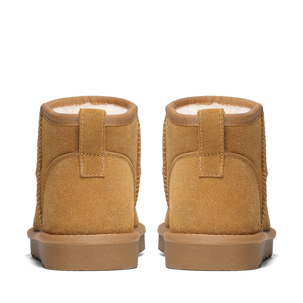 Bruno Marc Men’s Suede Faux Fur Winter Boots