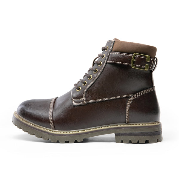 Bruno Marc Men's Motorcycle-Styled Oxford Boots