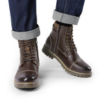 Bruno Marc Men's Motorcycle-Styled Oxford Boots