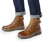Bruno Marc Men's Motorcycle-Styled Oxford Boots