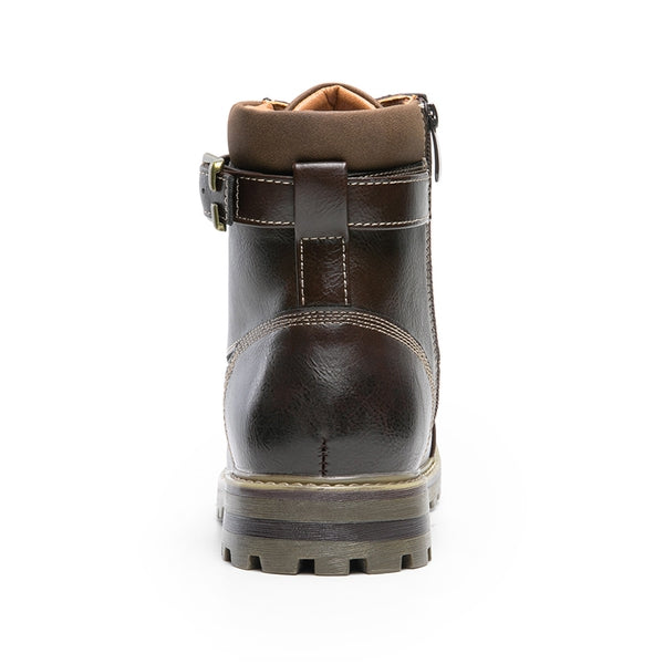 Bruno Marc Men's Motorcycle-Styled Oxford Boots