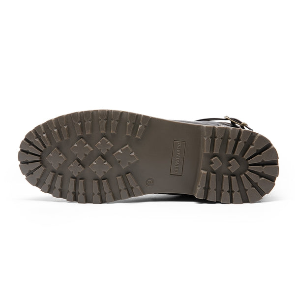 Bruno Marc Men's Motorcycle-Styled Oxford Boots