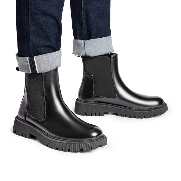 Bruno Marc Men's Pull On Chelsea Boots