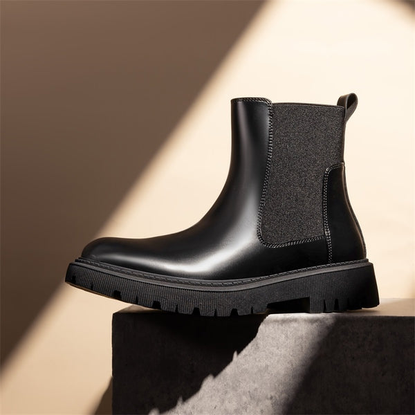 Bruno Marc Men's Pull On Chelsea Boots