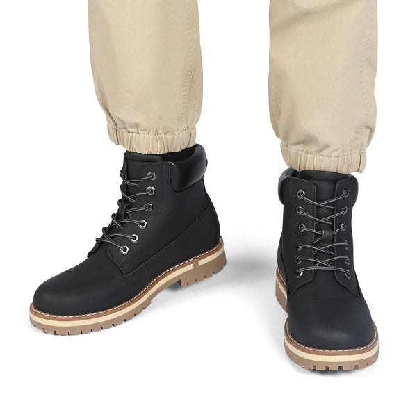 Bruno Marc Men's Slip-Resistant Lace-Up Boots