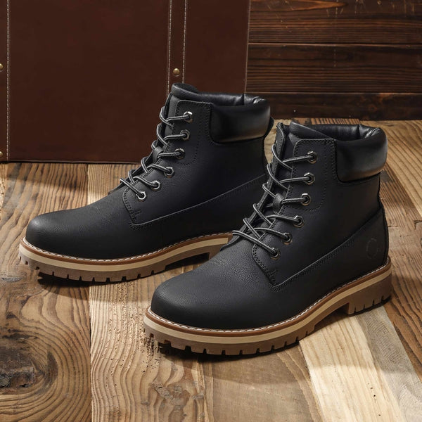 Bruno Marc Men's Slip-Resistant Lace-Up Boots