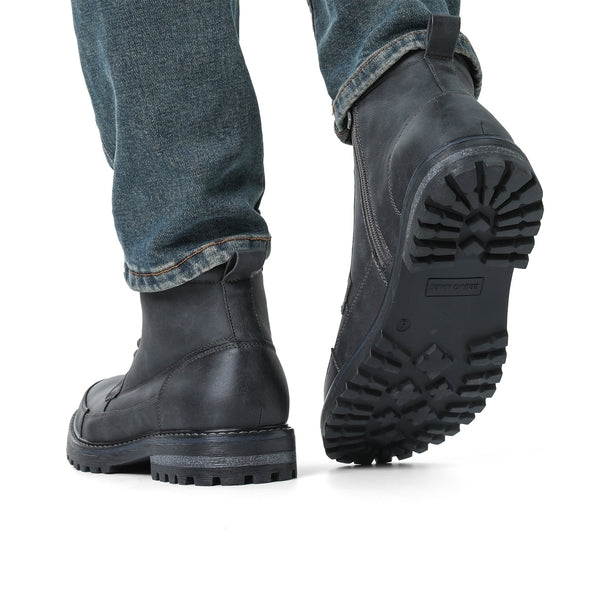 Bruno Marc Men's Durable Motorcycles Lace-Up Combat Boots