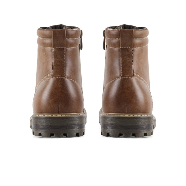 Bruno Marc Men's Durable Motorcycles Lace-Up Combat Boots