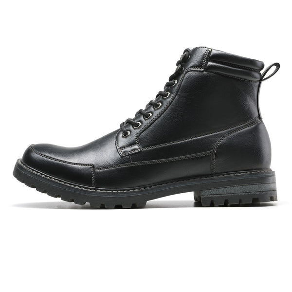 Bruno Marc Men's Durable Motorcycles Lace-Up Combat Boots