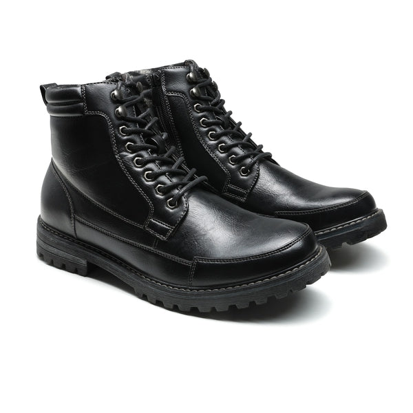 Bruno Marc Men's Durable Motorcycles Lace-Up Combat Boots