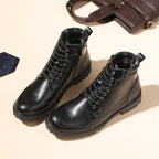 Bruno Marc Men's Durable Motorcycles Lace-Up Combat Boots