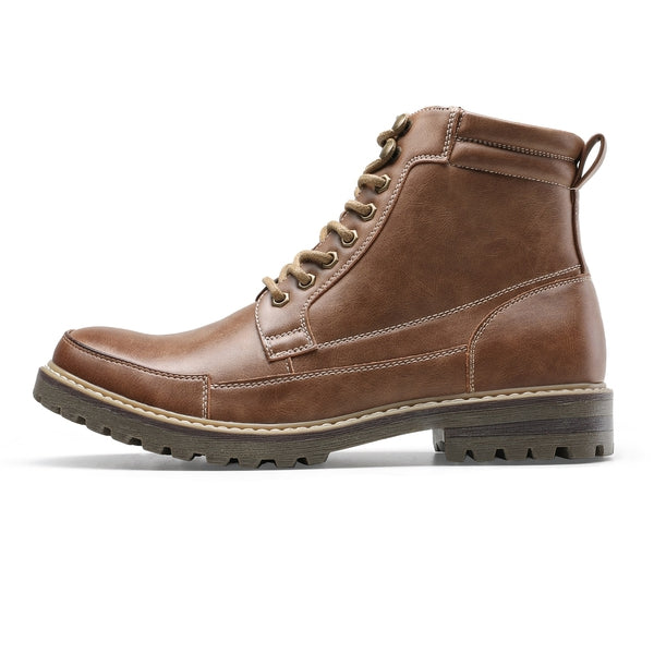 Bruno Marc Men's Durable Motorcycles Lace-Up Combat Boots