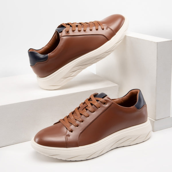 Bruno Marc Men's Vegan Leather Casual Dress Sneakers
