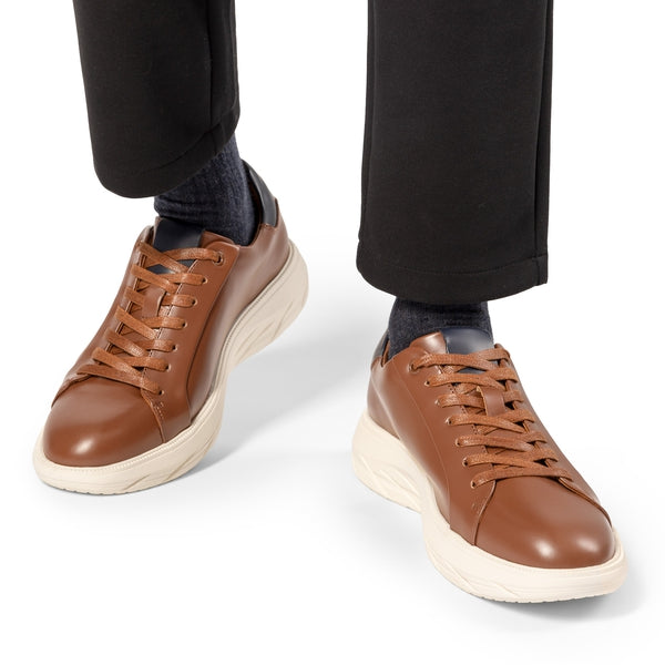 Bruno Marc Men's Vegan Leather Casual Dress Sneakers