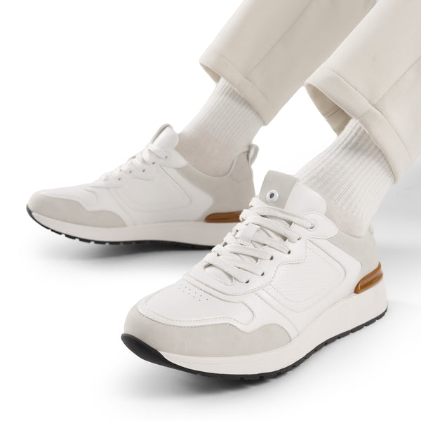 Bruno Marc Men's Comfort Lace-Up Cushioned Sneakers