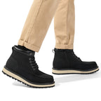 Bruno Marc Men's Moc Toe Leather Fashion Boots