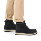 Bruno Marc Men's Moc Toe Leather Fashion Boots