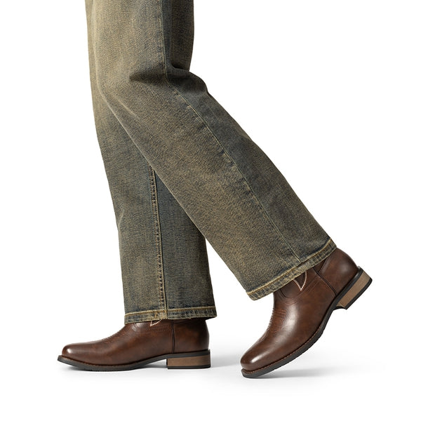 Bruno Marc Men’s Embroidered Western Cowboy Boots