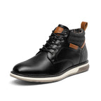 Bruno Marc Men’s Casual PU Canvas Chukka Boots