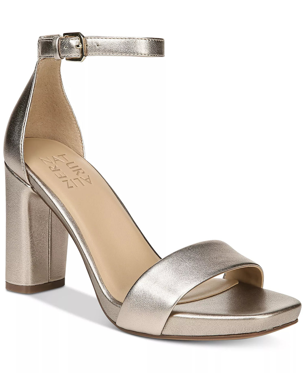 Naturalizer Women's Joy Square Toe Ankle Strap Dress Sandals