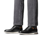 Bruno Marc Men’s Casual PU Canvas Chukka Boots