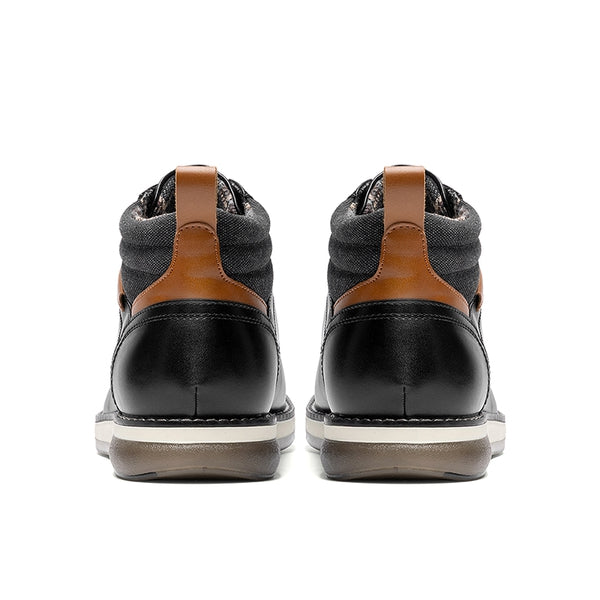 Bruno Marc Men’s Casual PU Canvas Chukka Boots