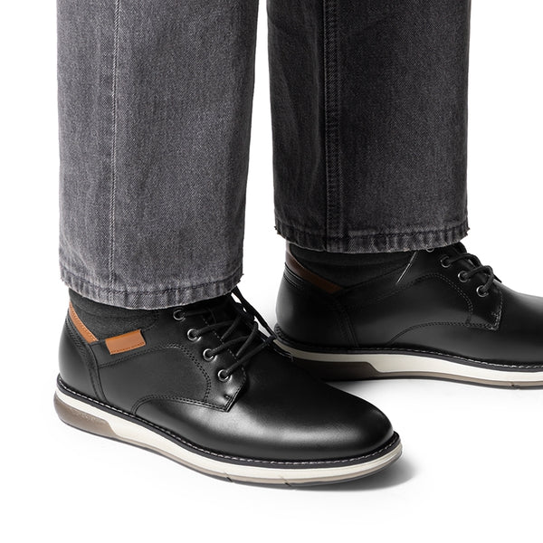 Bruno Marc Men’s Casual PU Canvas Chukka Boots