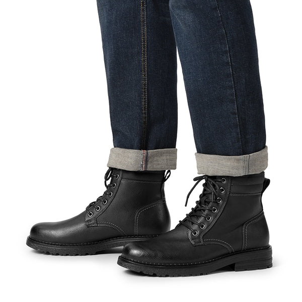 Bruno Marc Men’s Durable Lace-Up Lug Boots