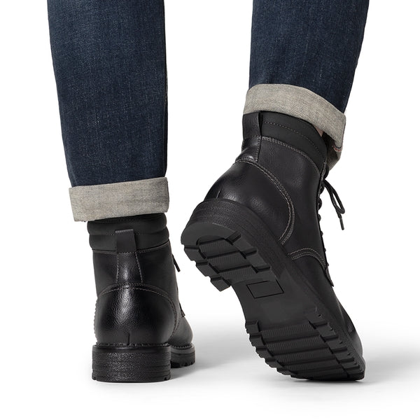 Bruno Marc Men’s Durable Lace-Up Lug Boots