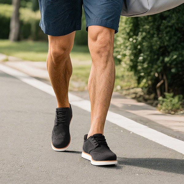 Bruno Marc Men’s Breathable Knitted Oxford Sneakers