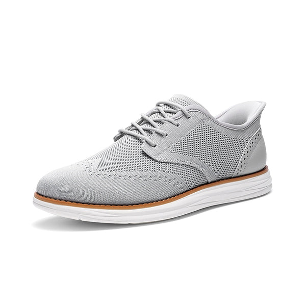 Bruno Marc Men’s Breathable Knitted Oxford Sneakers
