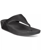 FitFlop Lulu Leather Toe-Thongs Casual Sandals