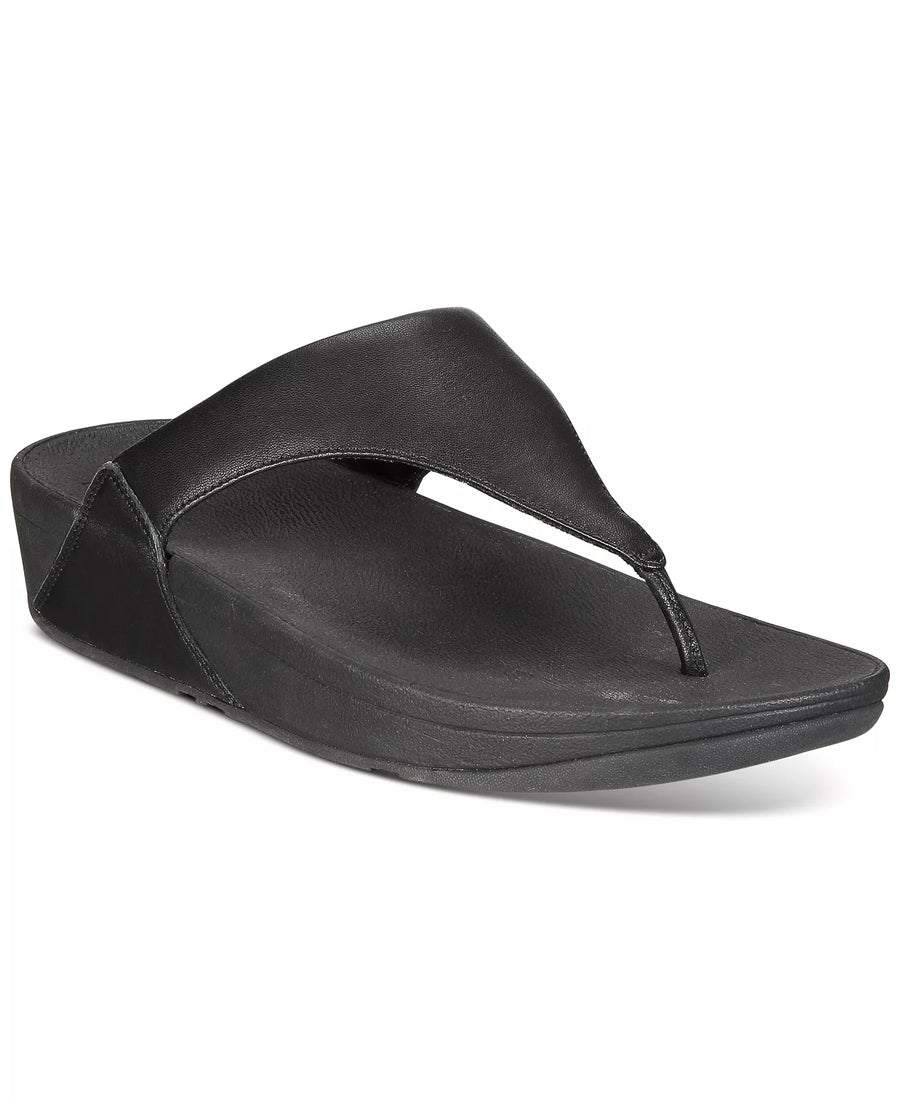 FitFlop Lulu Leather Toe-Thongs Casual Sandals