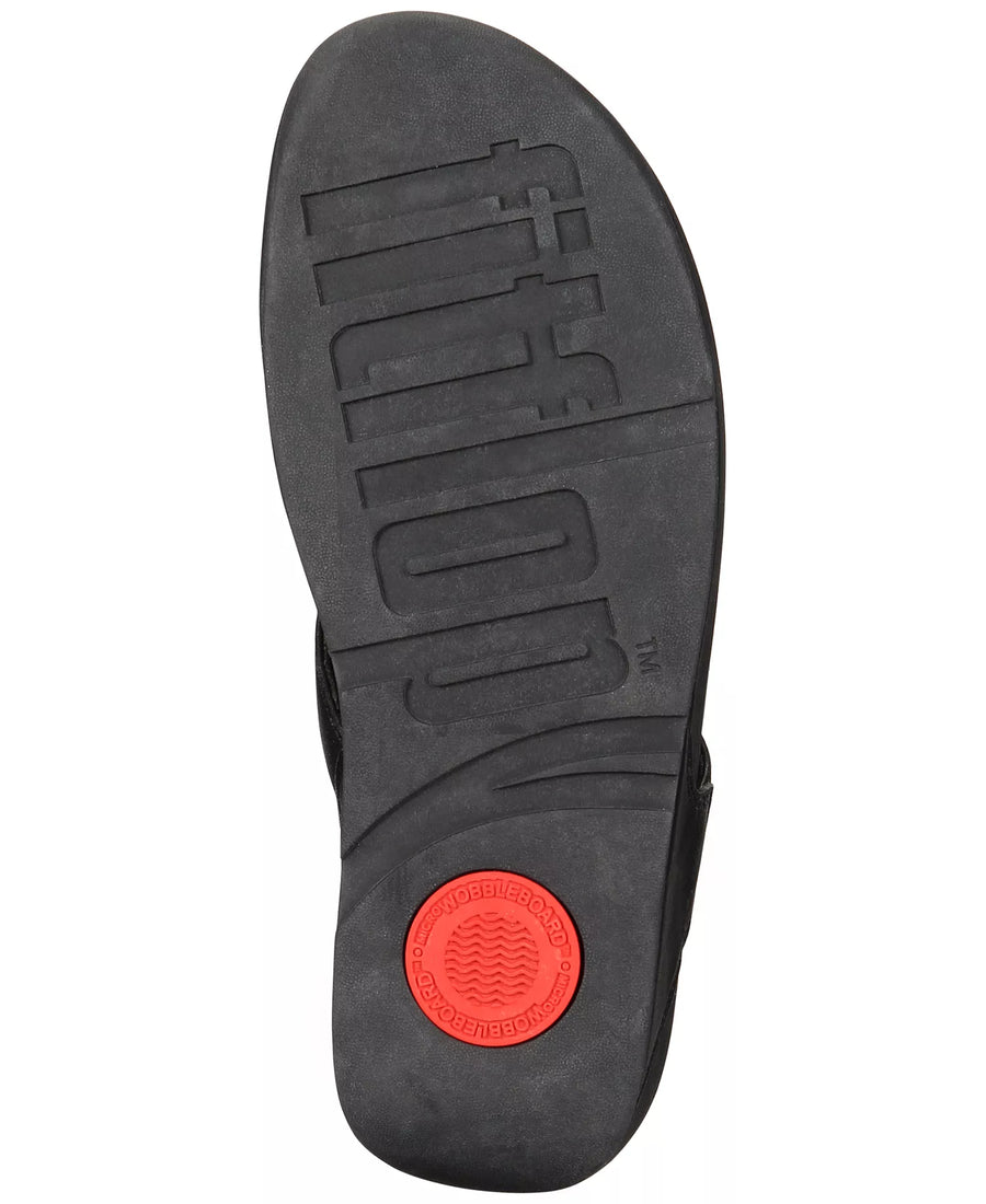 FitFlop Lulu Leather Toe-Thongs Casual Sandals