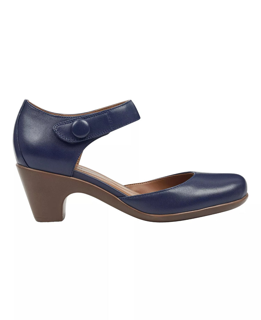 Easy Spirit Women's Clarice Mary Jane Block Heel Pumps