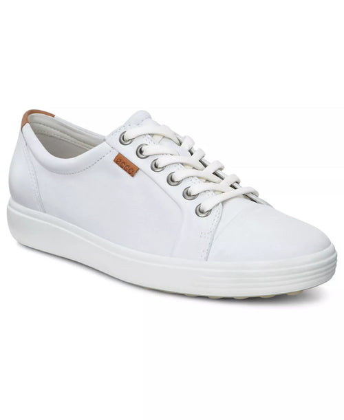 Ecco Soft 7 Leather Lace-Up Casual Sneakers
