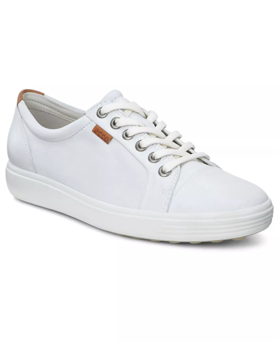 Ecco Soft 7 Leather Lace-Up Casual Sneakers