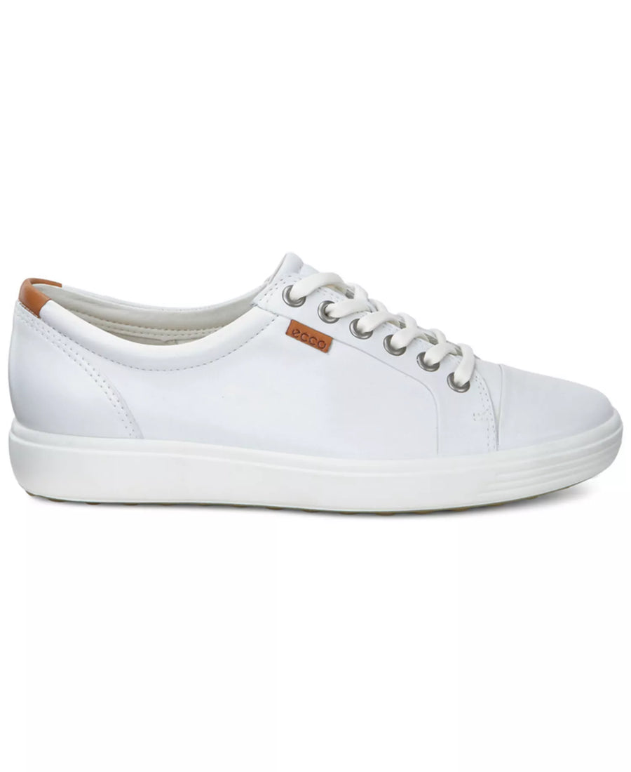 Ecco Soft 7 Leather Lace-Up Casual Sneakers