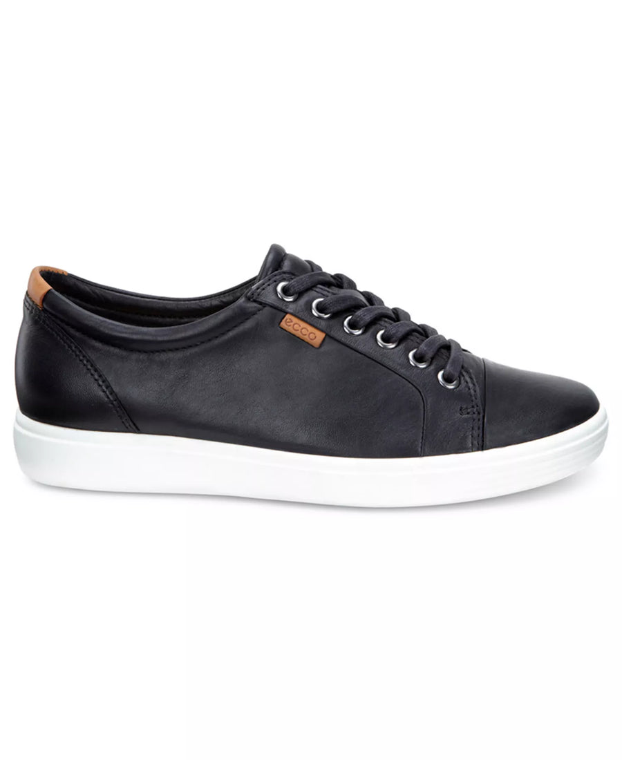Ecco Soft 7 Leather Lace-Up Casual Sneakers